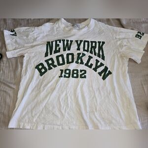 Vintage White New York Crop top
